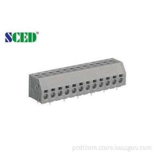 300V 10A Grey PCB Screwless Terminal Blocks 5.00mm Pitch ,